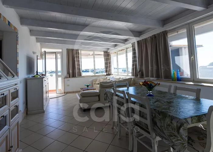Attico Lux Vista Mare - Spiaggia A 50 M By Cala Salento